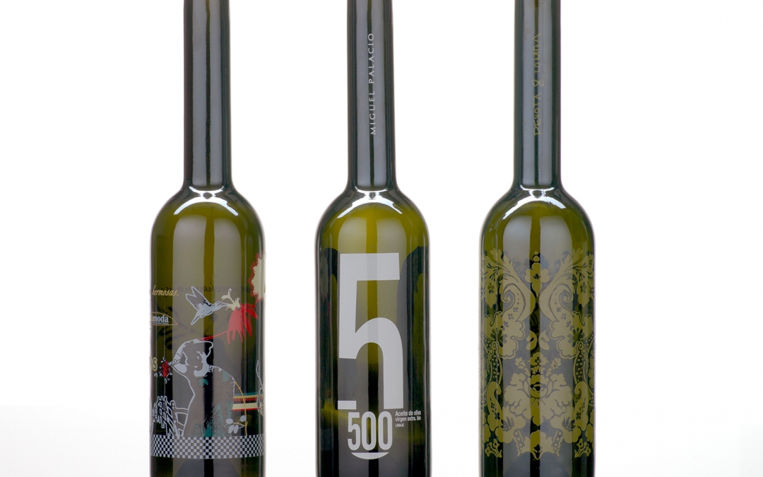 BOTELLAS DECORADAS ACEITE